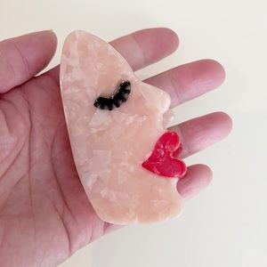 Face Acrylic Hair Claw Clip (New)